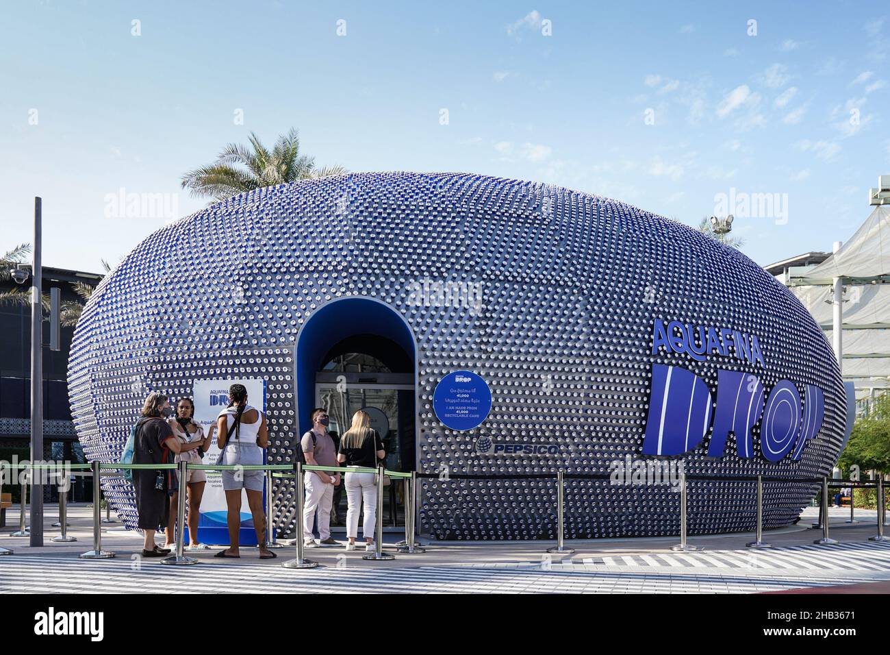 Dubai, UAE. 16th Dec, 2021. EXPO 2020 DUBAI, 16 December 2021 Aquafina Drop, Pepsico exhibition  Expo Road, Dubai South Jebel Ali, Dubai, United Arab Emirates, Eleanor Hoad Credit: Every Second Media/Alamy Live News Stock Photo