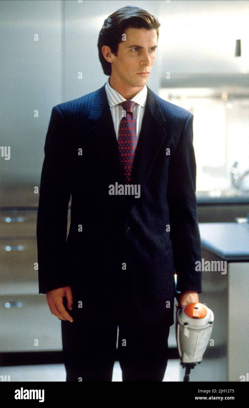 CHRISTIAN BALE, AMERICAN PSYCHO, 2000 Stock Photo