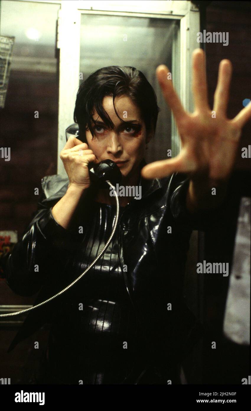 CARRIE-ANNE MOSS, THE MATRIX, 1999 Stock Photo