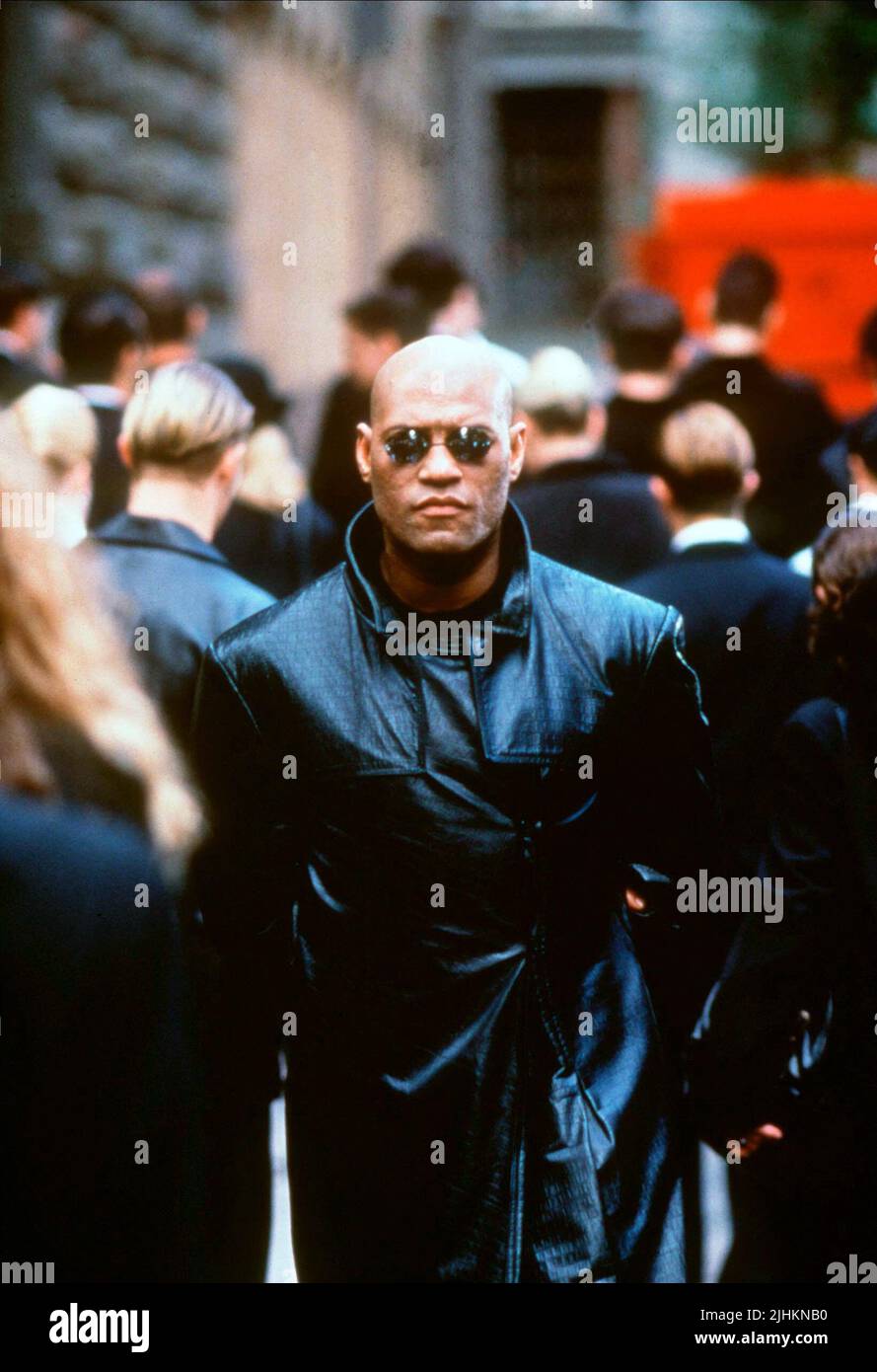 LAURENCE FISHBURNE, THE MATRIX, 1999 Stock Photo