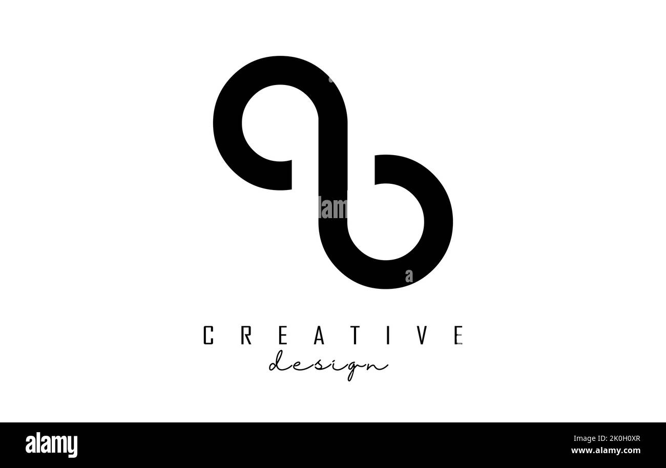 Small letters ab a b logo with a minimalist design. Letters with elegant, simple and two letters design. Creative Vector Illustration with letters. Stock Vector