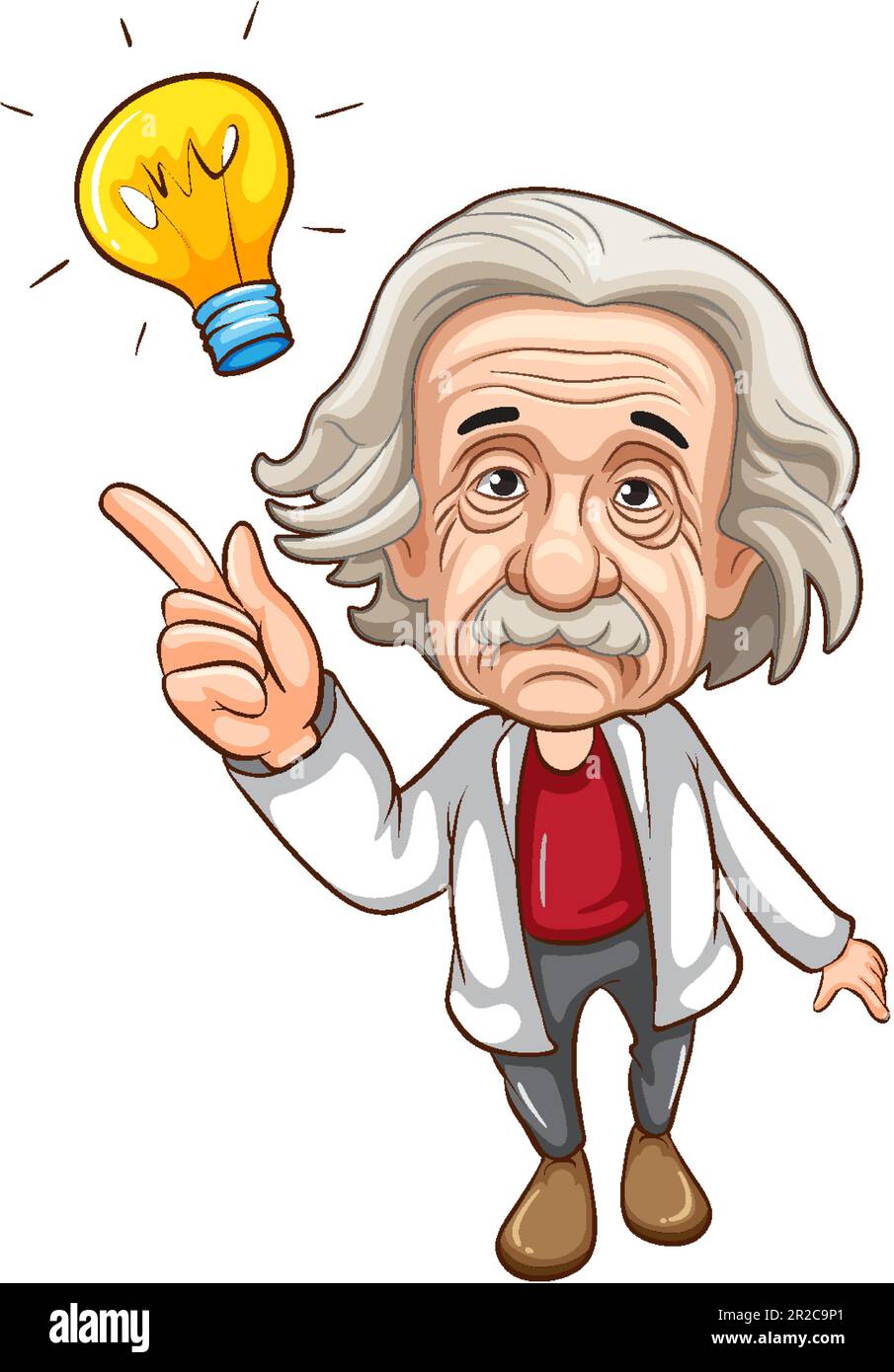 Cute Albert Einstein Cartoon