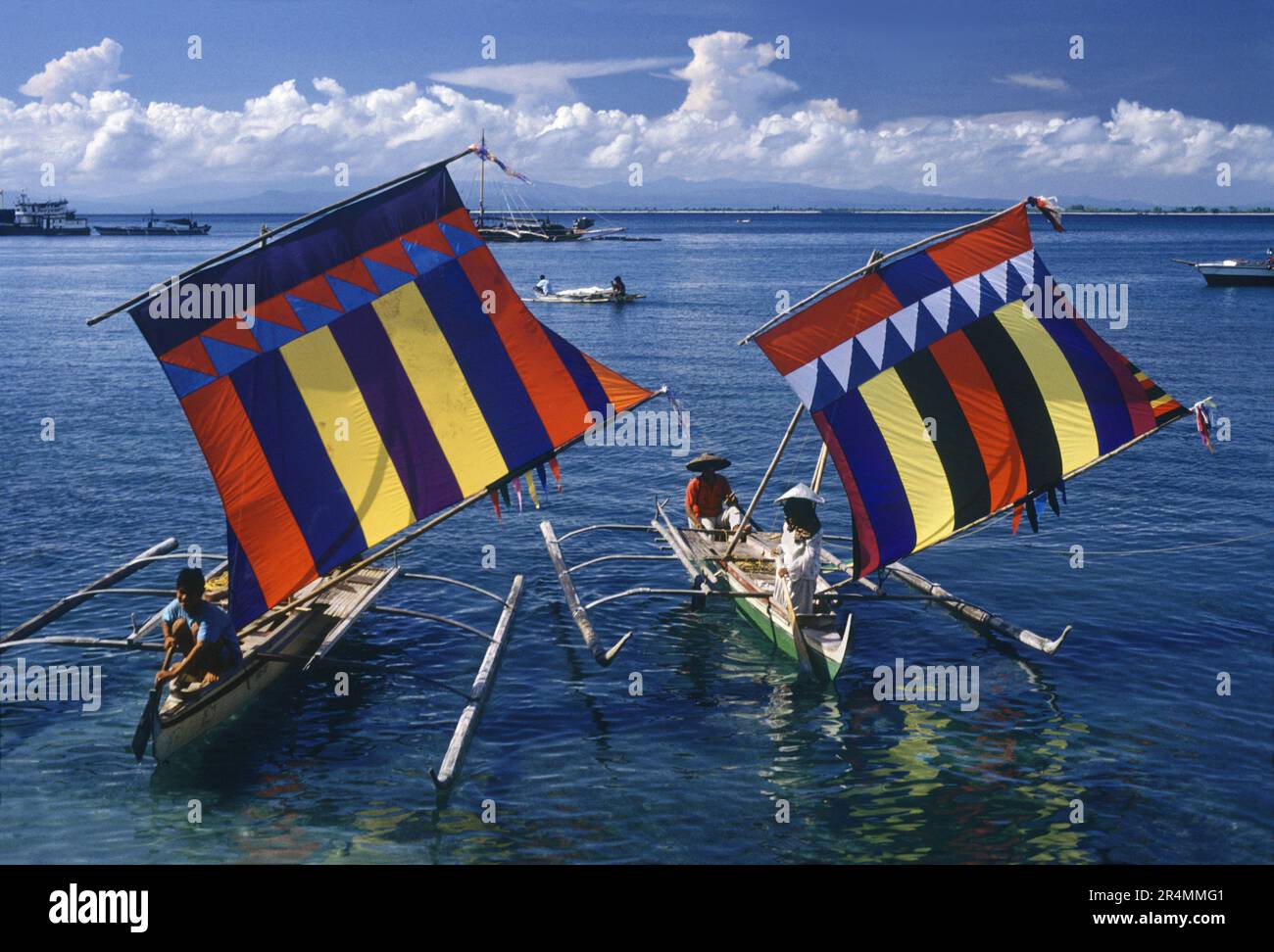 Zamboanga City, Outriggers Stock Photo