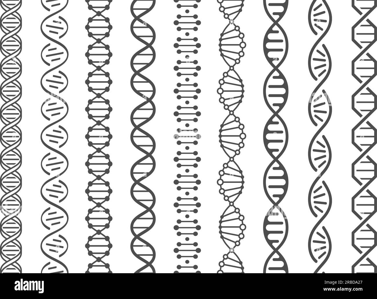 Seamless DNA spiral. Adn helix structure, genomic model and human ...