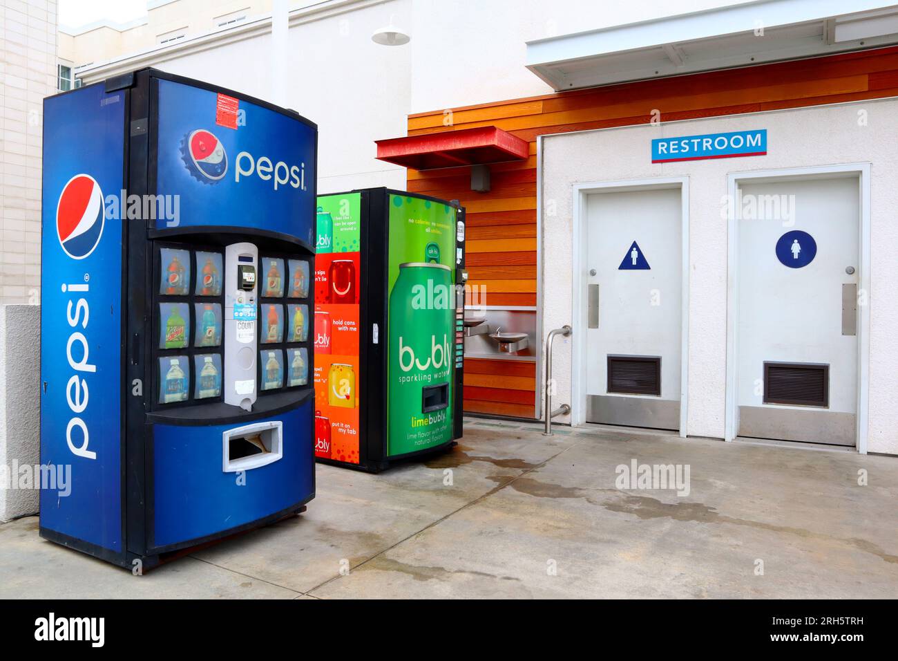 Pepsi and Bubly Vending Machines Stock Photo