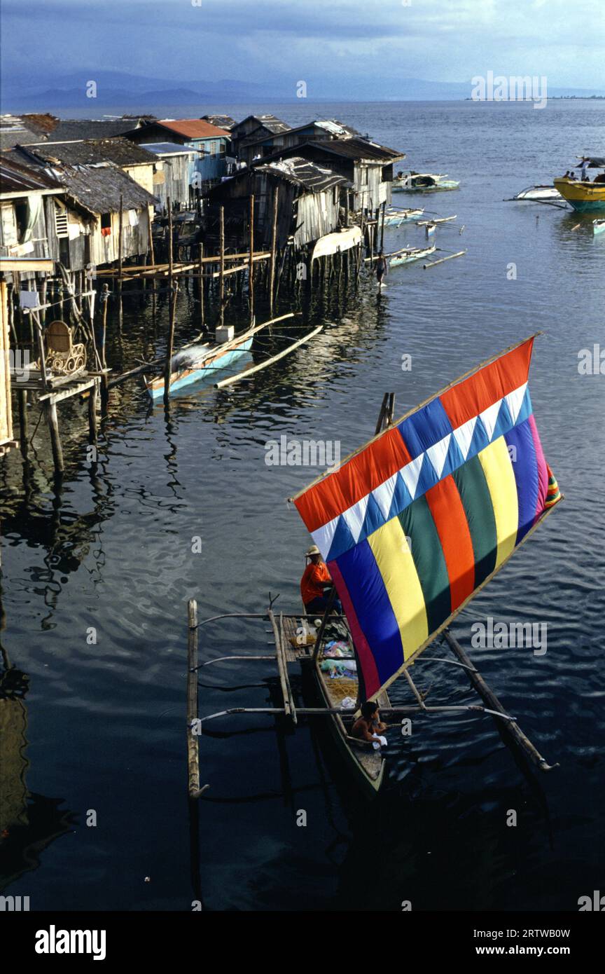 Outrigger in Rio Hondo, Zamboanga Stock Photo