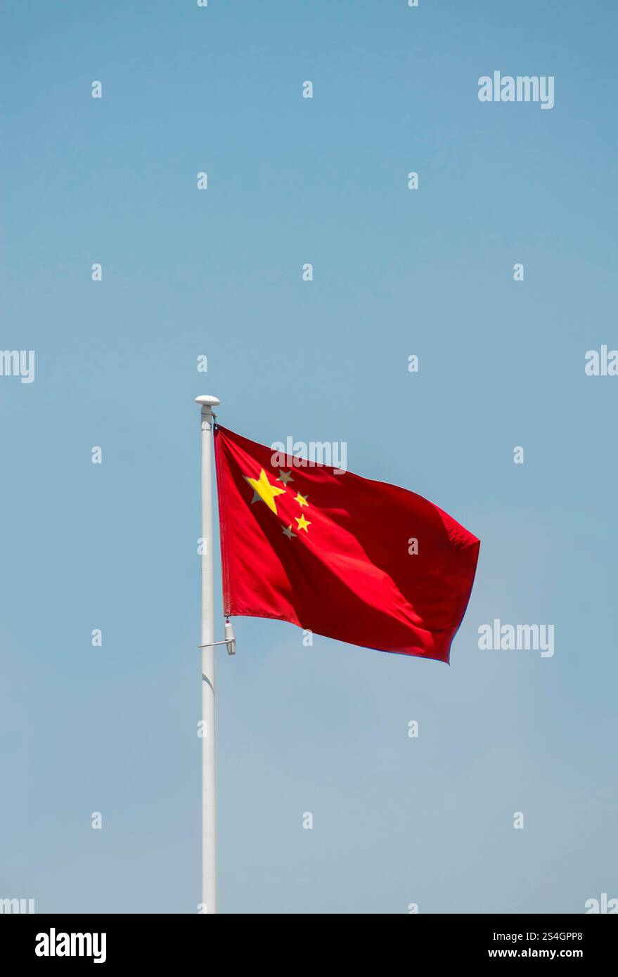 China National Flag Stock Photo