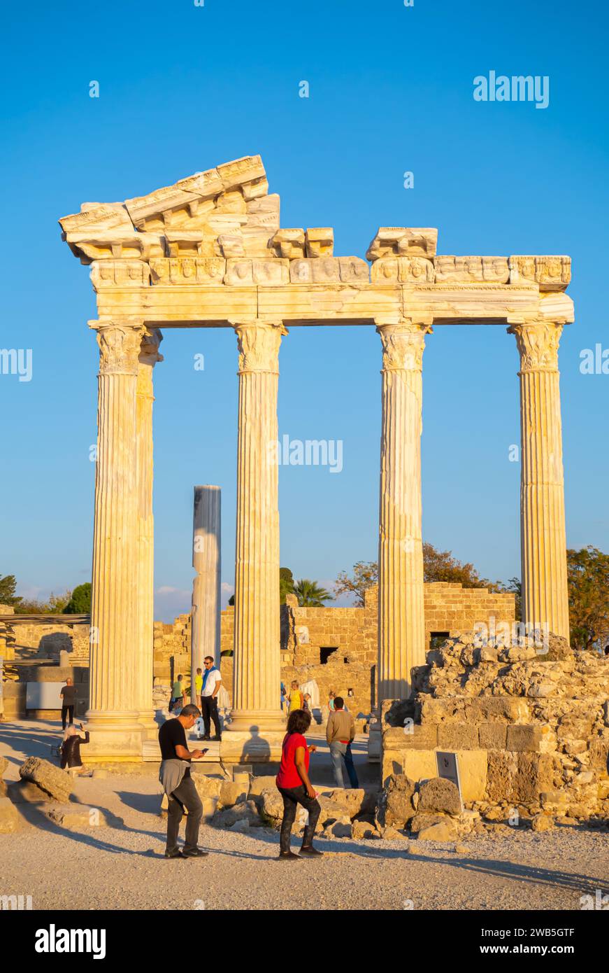 The Temple of Apollo - Roman temple, 150 A.D. during the Pax Romana era ...