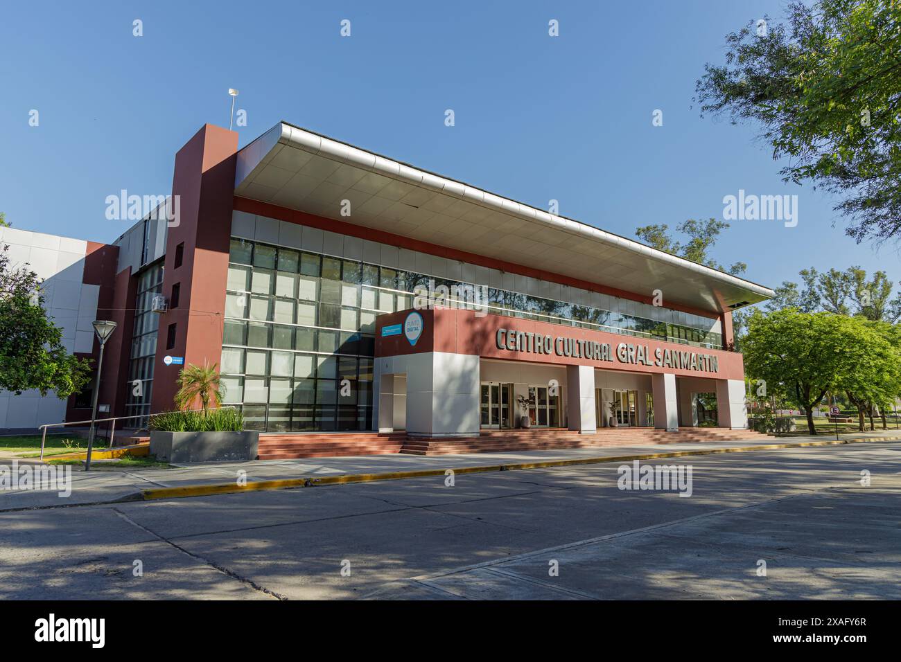 General San Martin Cultural Center in Termas de Rio Hondo, Santiago del Estero. Stock Photo