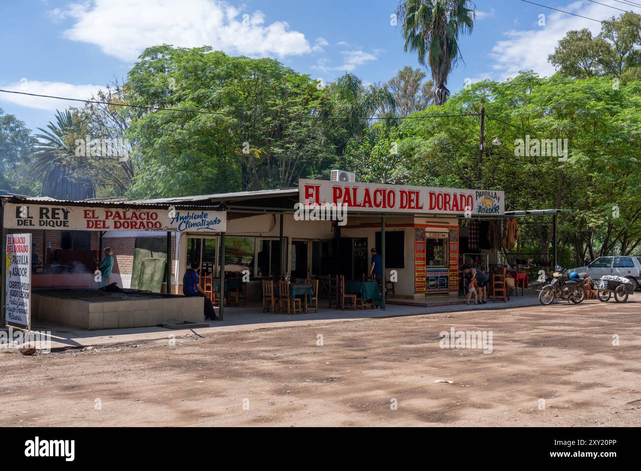 Traditional parrillas on the outskirts of Termas de Rio Hondo, Santiago del Estero Province, Argentina. Stock Photo