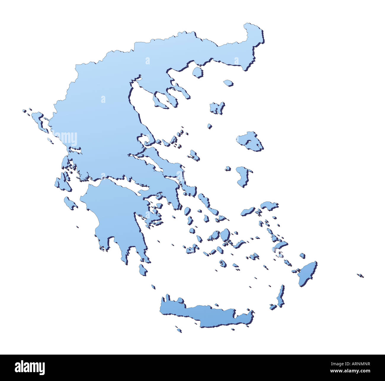 Greece map Stock Photo