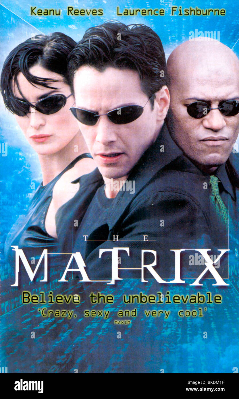 THE MATRIX -1999 POSTER Stock Photo