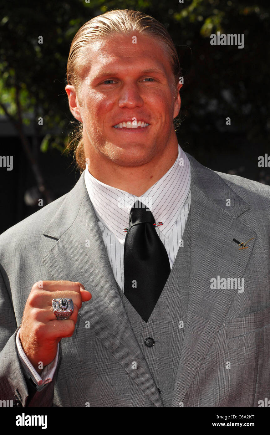 Clay Matthews at arrivals for The 2011 ESPY Awards - ARRIVALS, Nokia Theatre at L.A. LIVE, Los Angeles, CA July 13, 2011. Photo Stock Photo