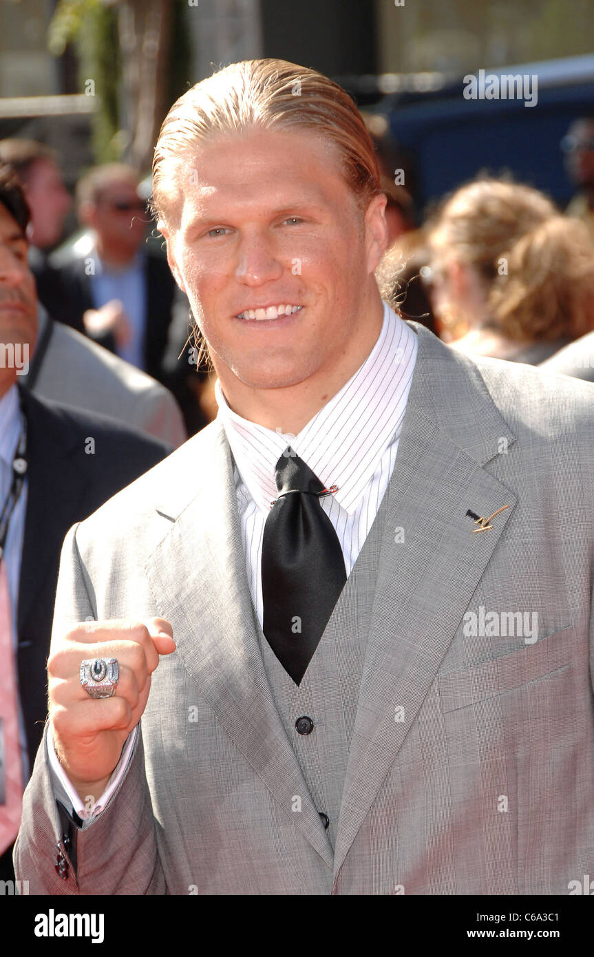 Clay Matthews at arrivals for The 2011 ESPY Awards - ARRIVALS, Nokia Theatre at L.A. LIVE, Los Angeles, CA July 13, 2011. Photo Stock Photo