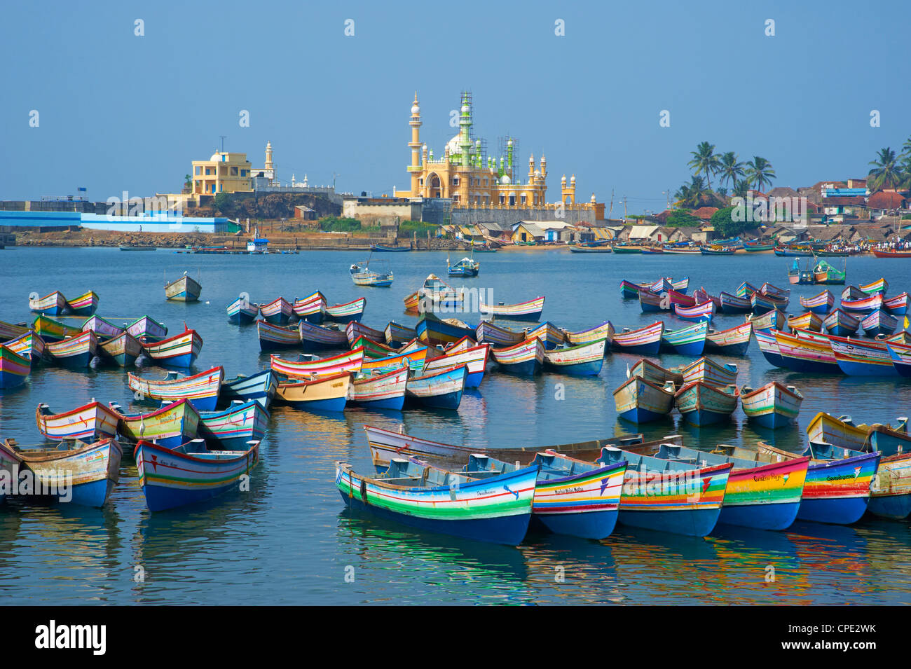 Vizhinjam, fishing harbour near Kovalam, Kerala, India, Asia Stock Photo