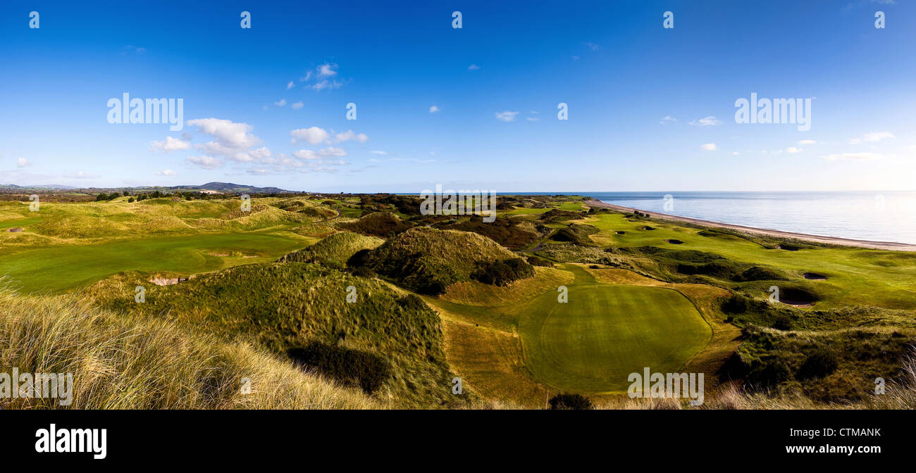 European Club golf course at Wicklow, Ireland Stock Photo