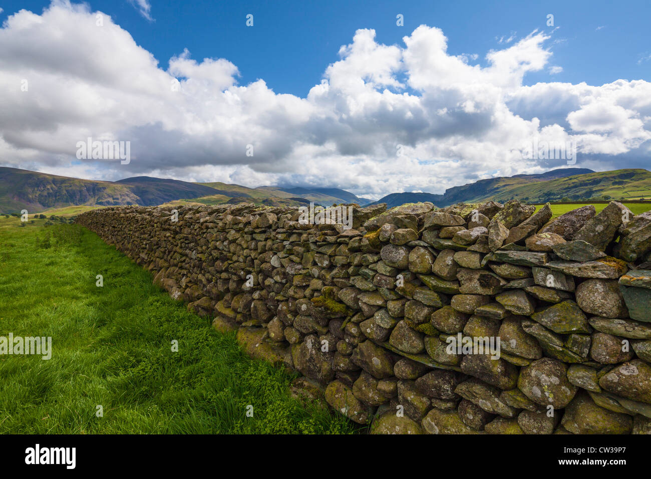 Dry stone wall Stock Photo