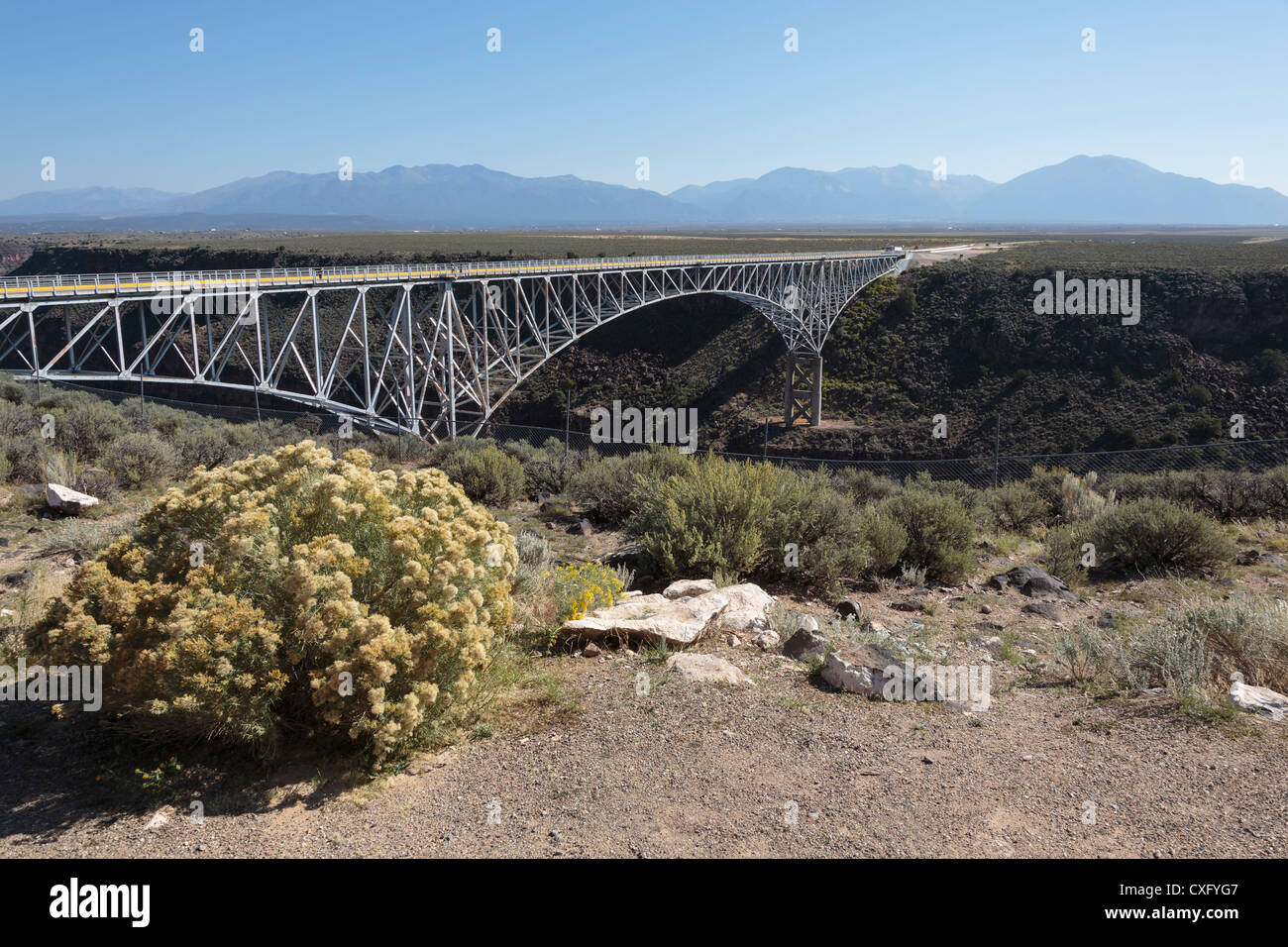 Rio Grande Gorge Bridge, northern New Mexico. Stock Photo