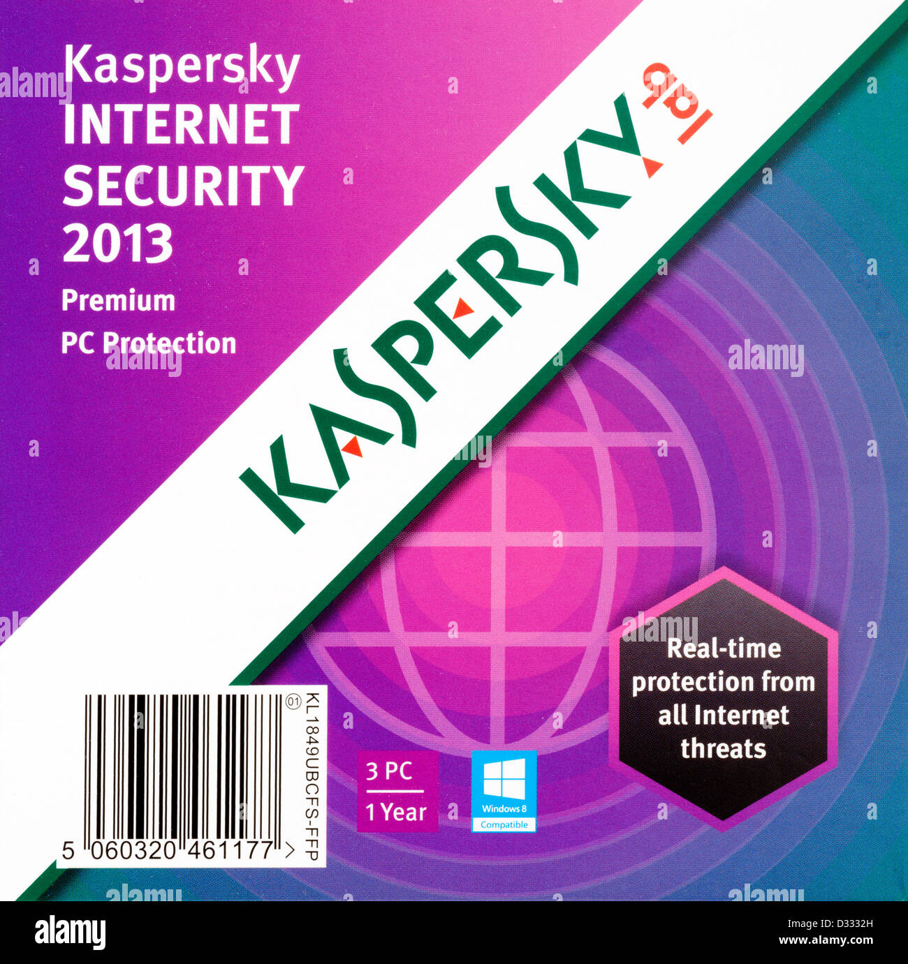 Kaspersky Internet Security 2013 anti virus software Stock Photo