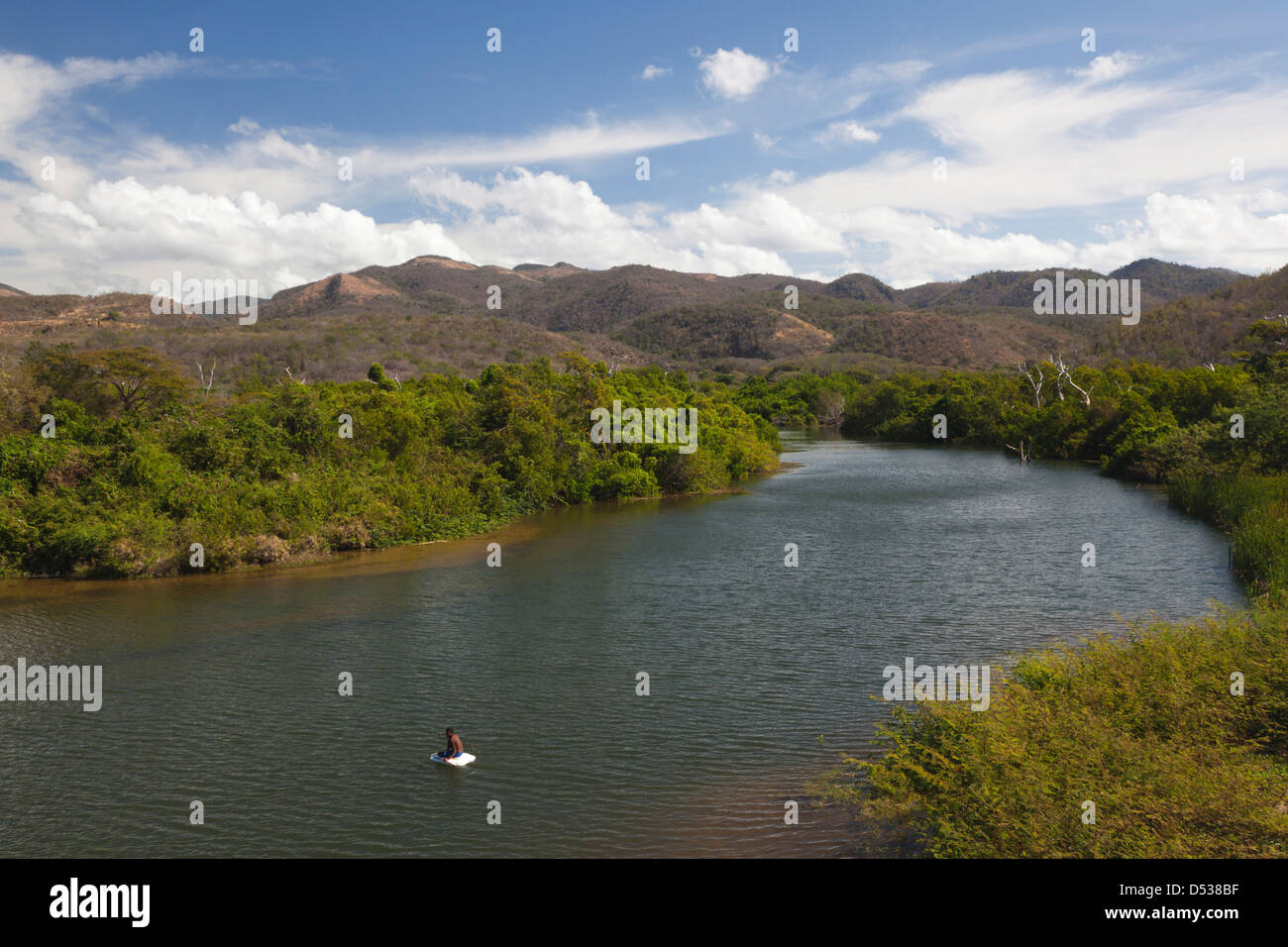 Cuba, Cienfuegos Province, Rio Hondo, mouth of the Rio Hondo River Stock Photo