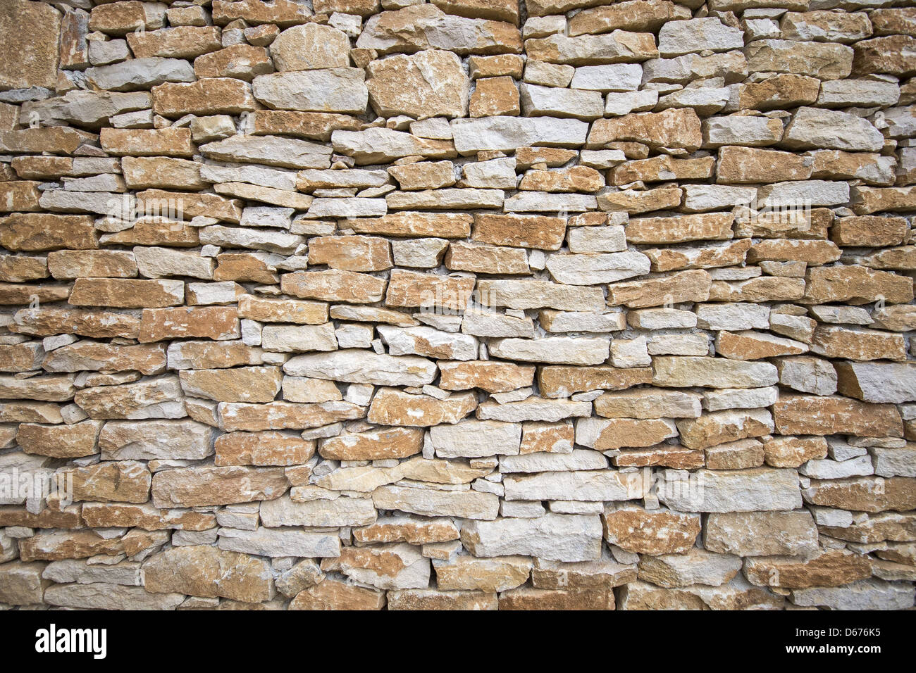 Dry stone wall Stock Photo