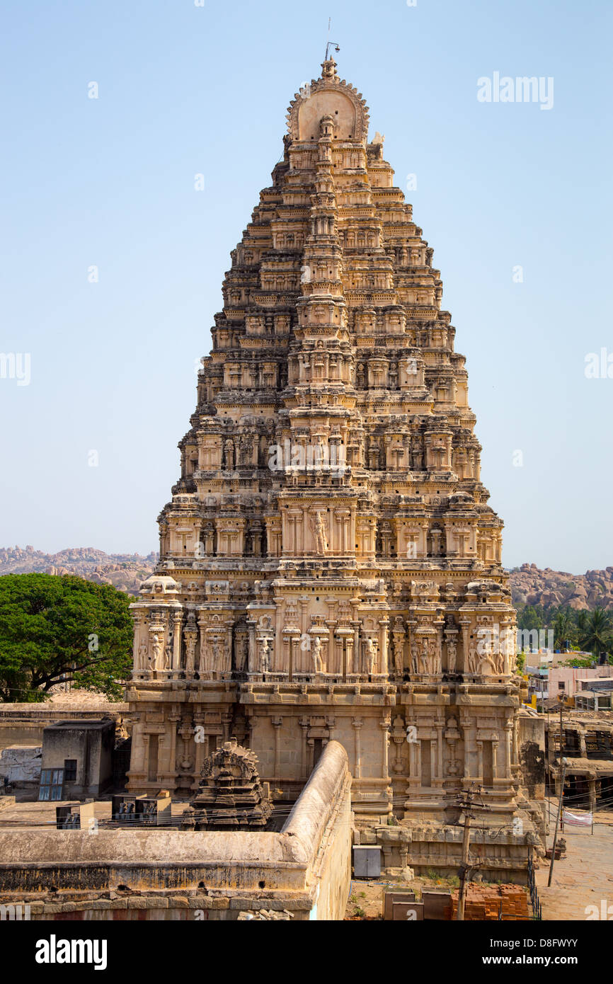 Virupaksha Temple, Hampi, India Stock Photo