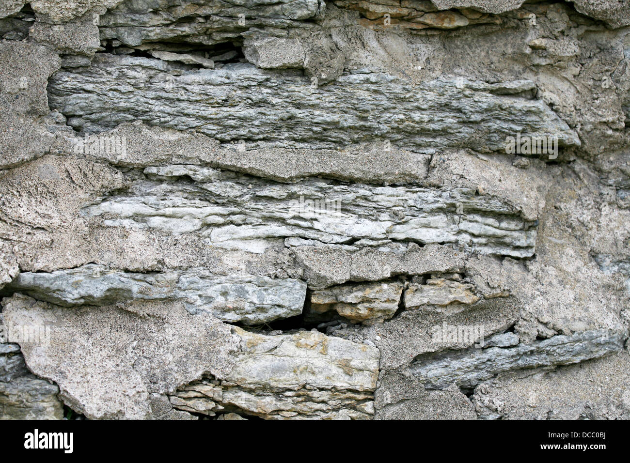 Shale wall Stock Photo