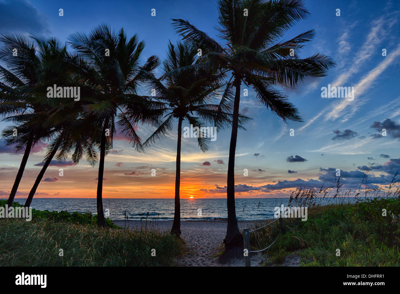 Tropical Sunrise Stock Photo