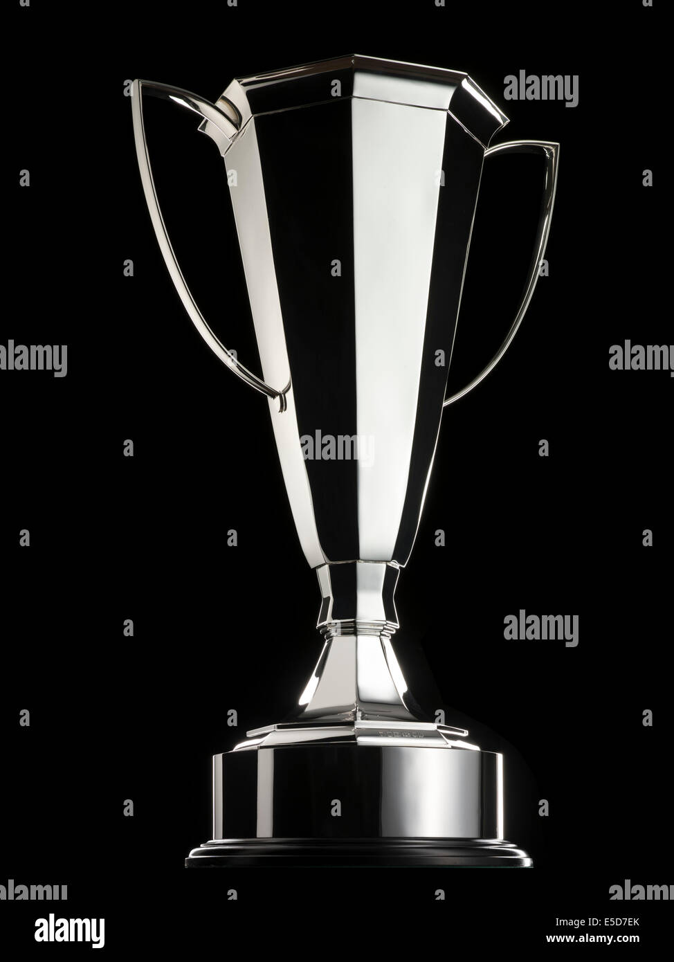 A silver trophy Stock Photo