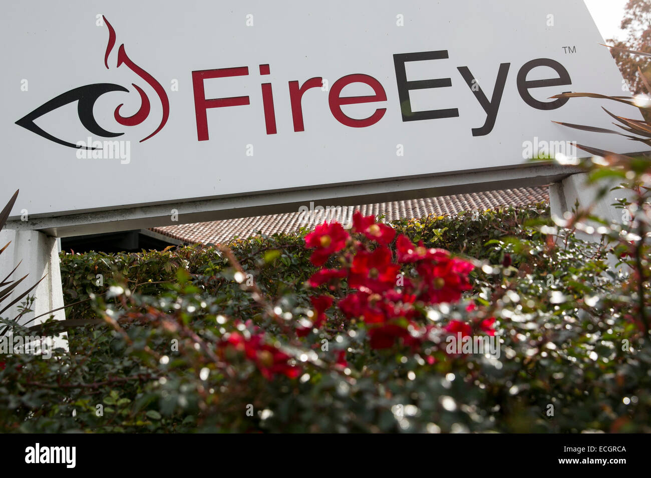 The headquarters of computer security software maker FireEye. Stock Photo