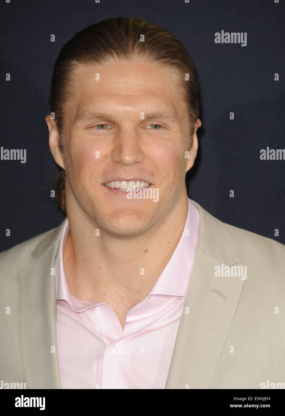 Los Angeles, California, USA. 8th May, 2015. Clay Matthews attending the Los Angeles Premiere of ''Pitch Perfect 2'' held at the Nokia Theatre in Los Angeles, California on May 8, 2015. 2015 Credit:  D. Long/Globe Photos/ZUMA Wire/Alamy Live News Stock Photo