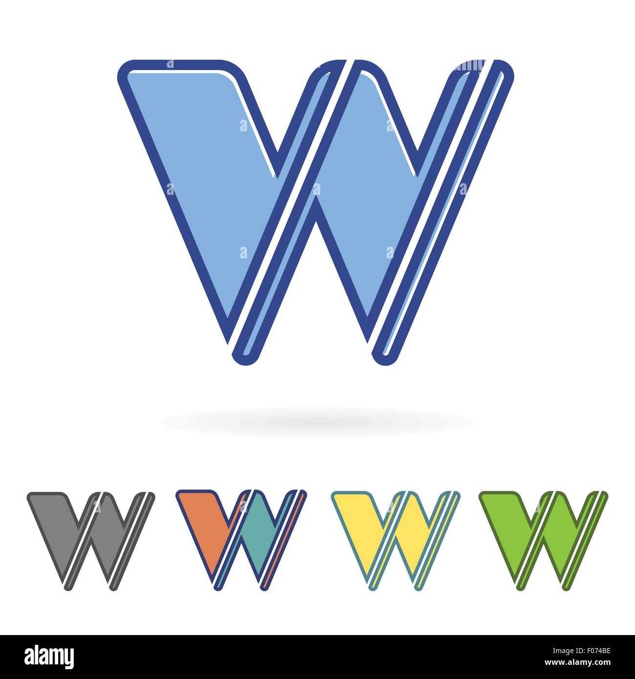 Letter W design vector illustration Stock Vector