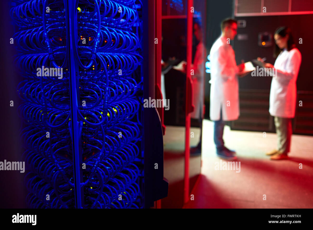 Server room Stock Photo