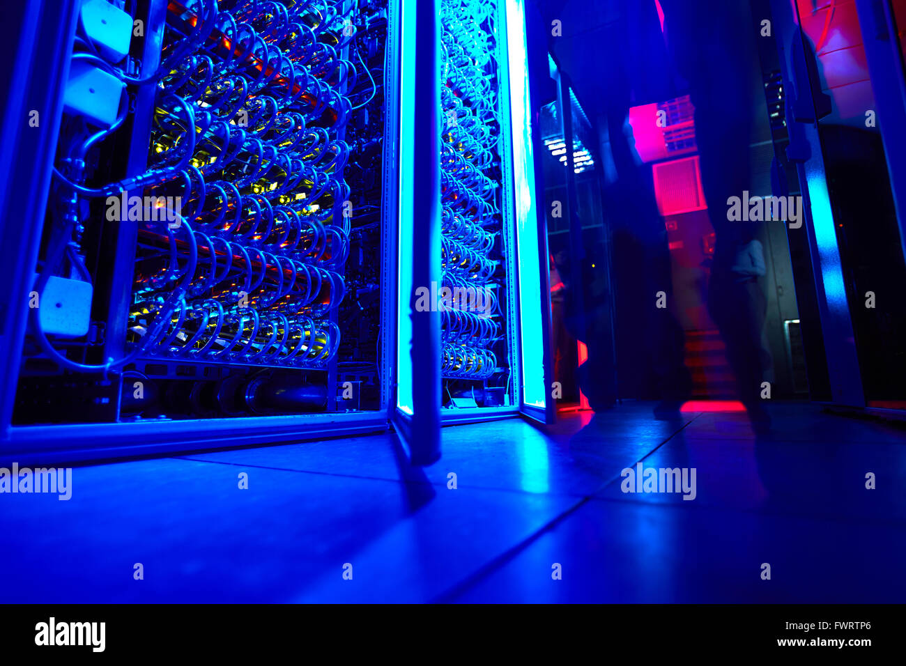 Supercomputer storage Stock Photo