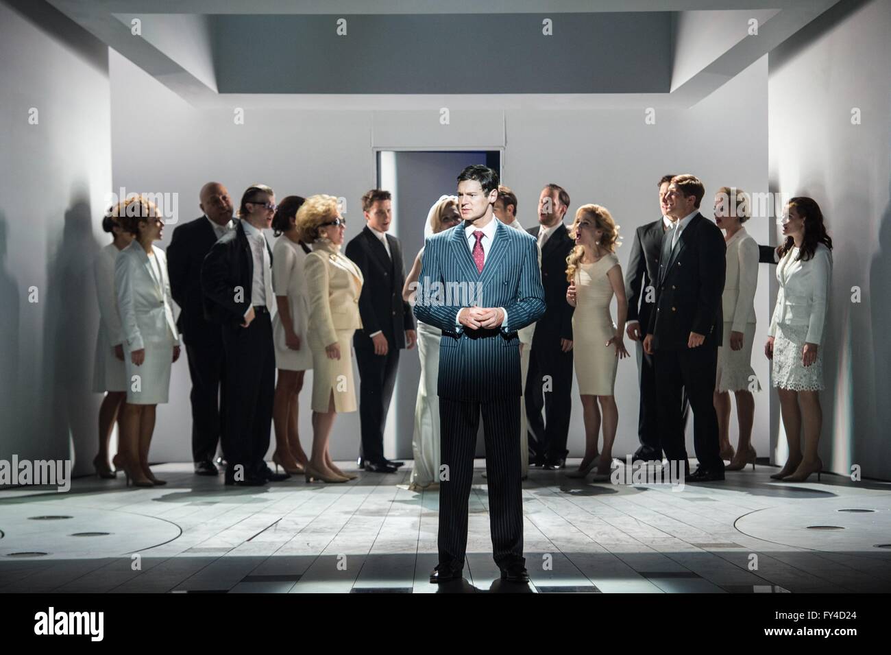 New York, NY, USA. 21st Apr, 2016. Benjamin Walker in attendance for AMERICAN PSYCHO Opening Night on Broadway, The Gerald Schoenfeld Theatre, New York, NY April 21, 2016. Credit:  Steven Ferdman/Everett Collection/Alamy Live News Stock Photo