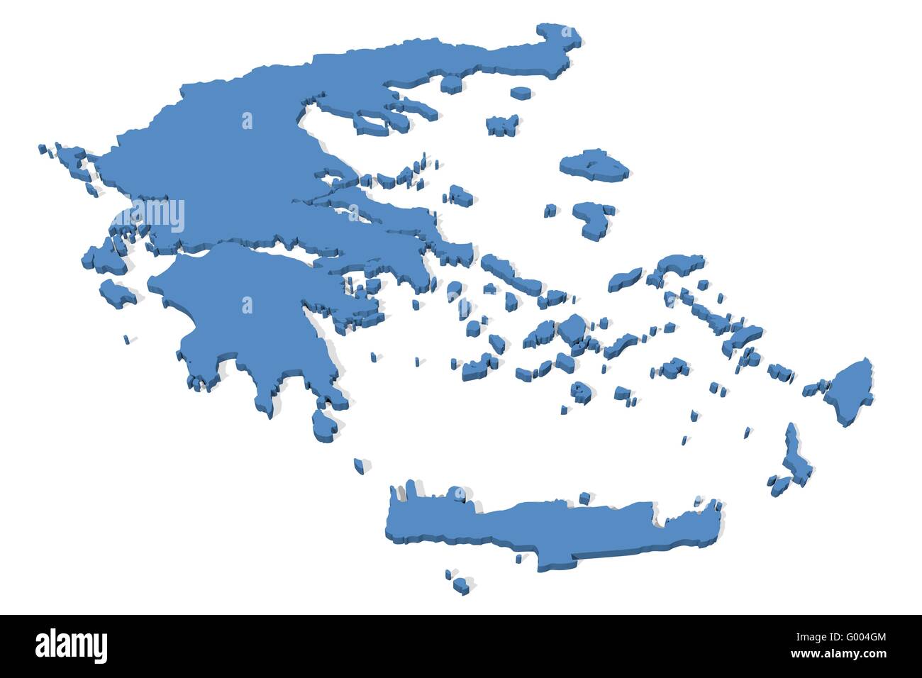 Greece Map Stock Photo