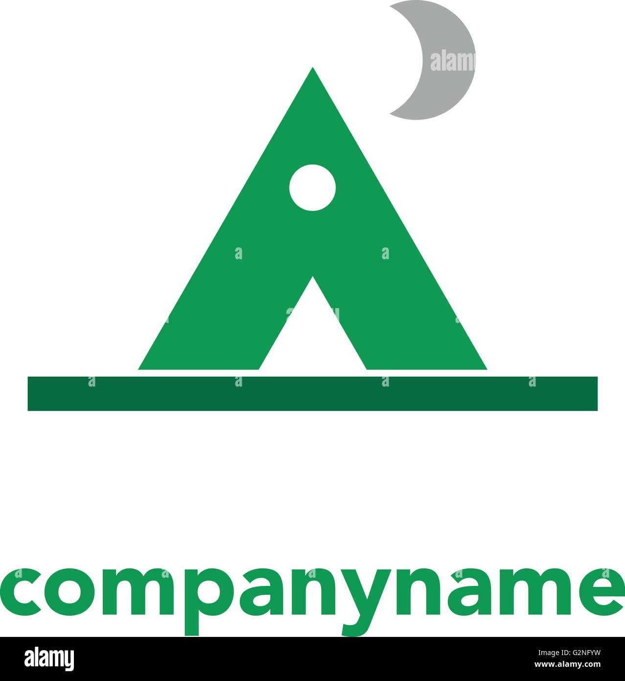 vector camp logo Stock Vector