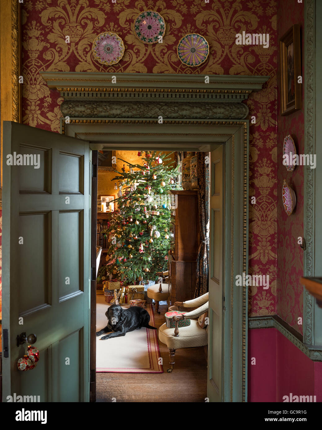 inside indoors interior Grade I listed building Victorian Gothic Carlton Towers East Riding Yorkshire England stately home Stock Photo