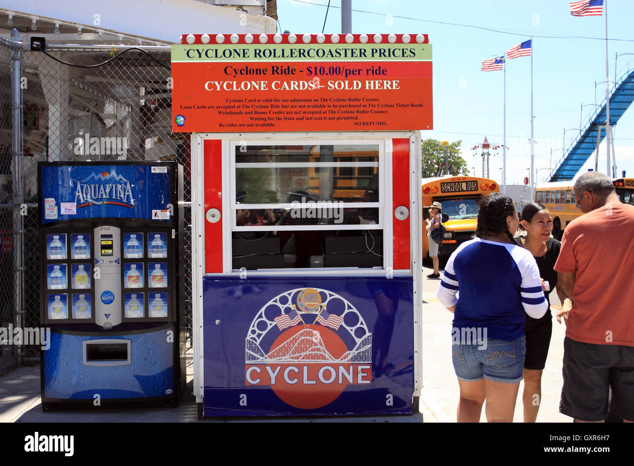 The famous Cyclone Roller Coaster Coney Island Brooklyn New York City Stock Photo