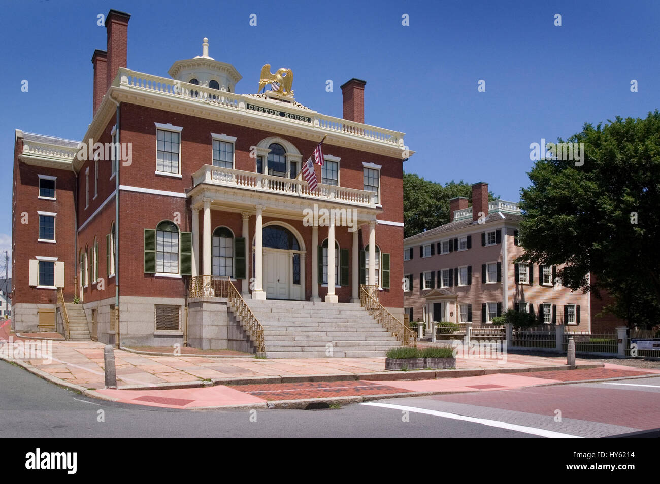 SALEM NATIONAL HISTORIC SITE * The Historic Custom House Building, Salem, Massachusetts Stock Photo