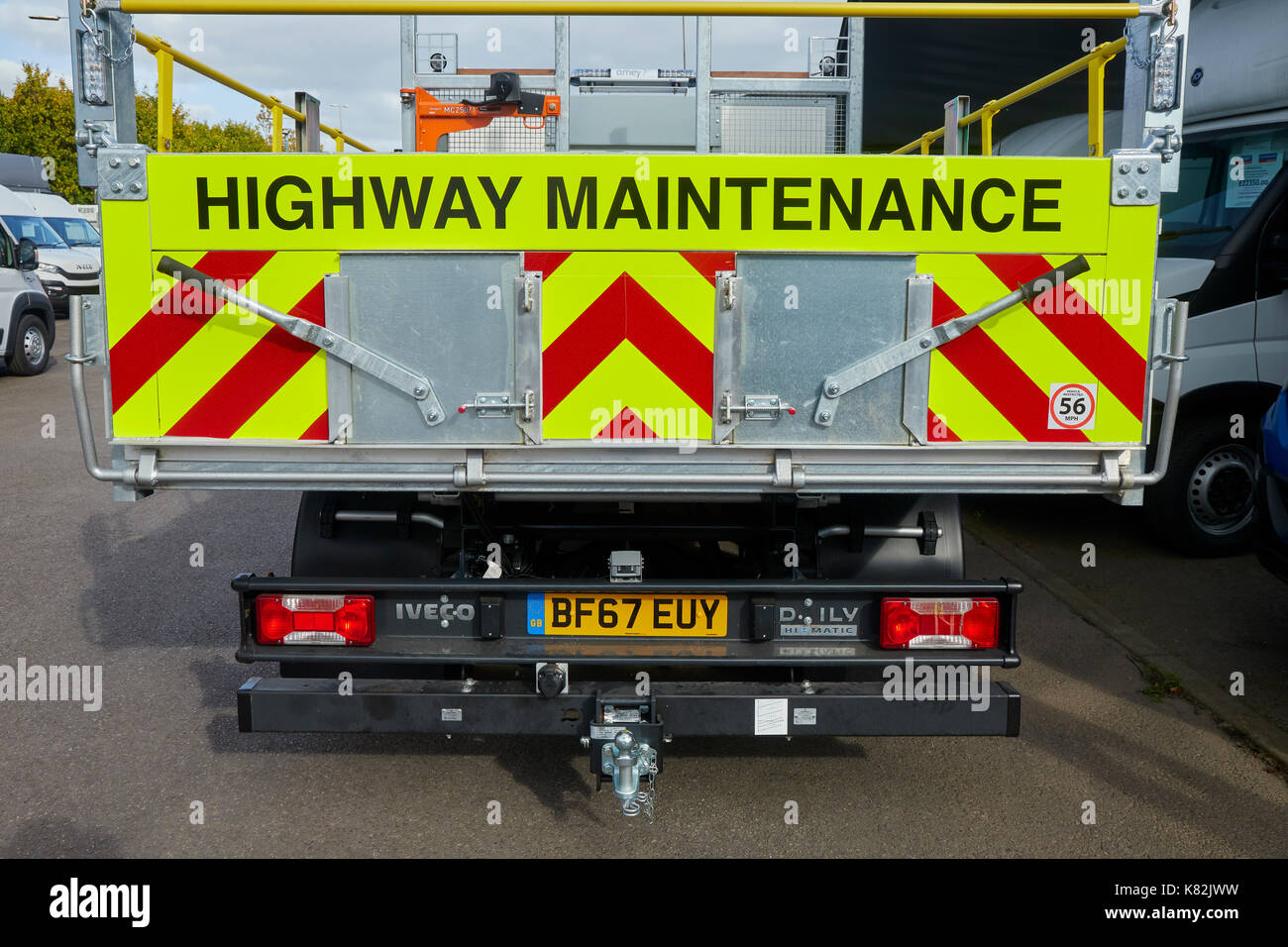 Highway Maintenance Vehicle UK Stock Photo