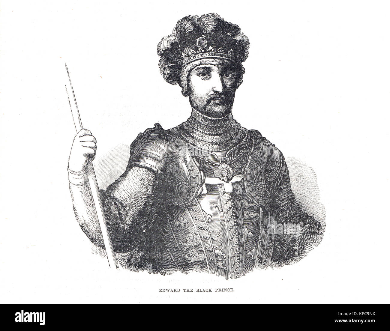 The Black Prince, Edward of Woodstock Stock Photo