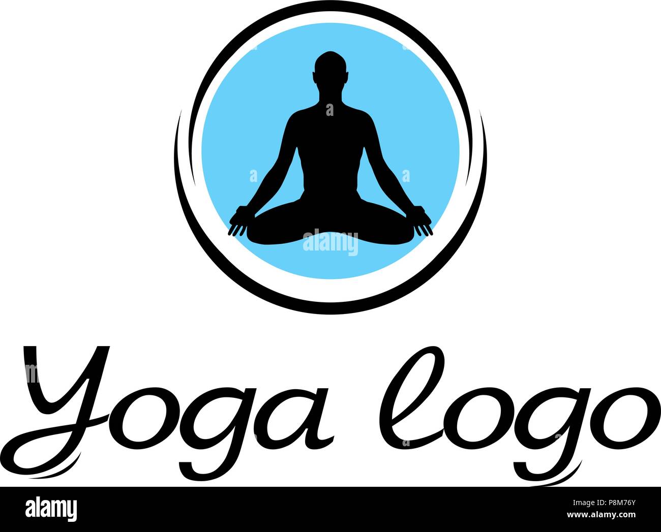 Icon. Vector. Yoga. Stock Vector