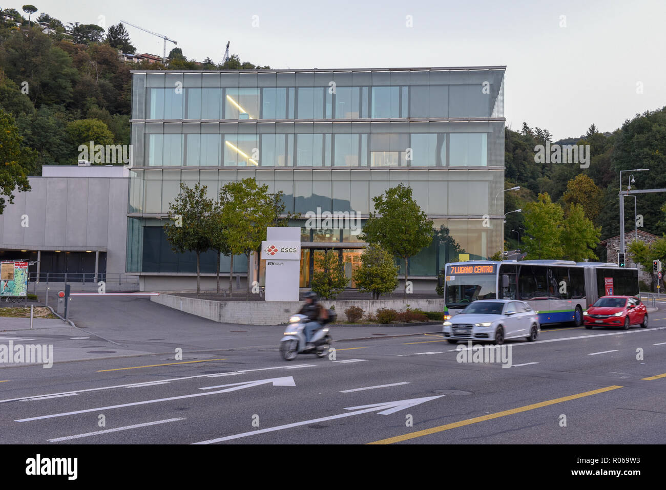 Lugano, Switzerland - 21 September 2017: Swiss National Supercomputing Centre at Lugano on Switzerland Stock Photo