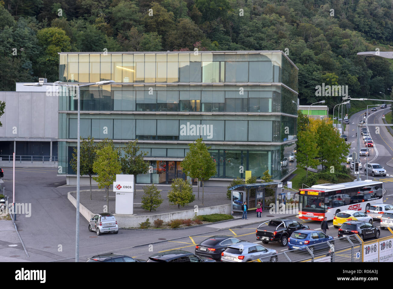 Lugano, Switzerland - 21 September 2017: Swiss National Supercomputing Centre at Lugano on Switzerland Stock Photo