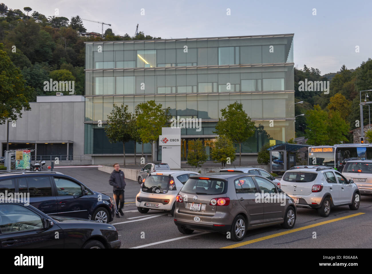 Lugano, Switzerland - 21 September 2017: Swiss National Supercomputing Centre at Lugano on Switzerland Stock Photo