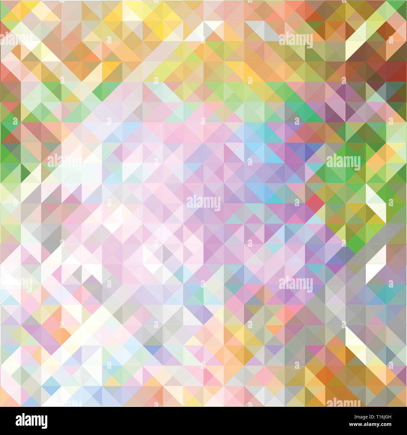 Abstract vector background of geometric shapes. Colorful mosaic pattern. Triangle Stock Vector