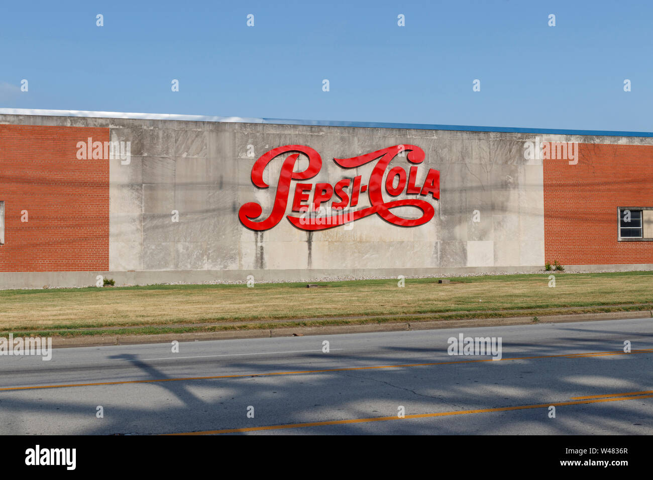 Louisville - Circa July 2019: Pepsi Beverages Company Signage. Pepsi and PepsiCo is one of the largest beverage producers in the world V Stock Photo