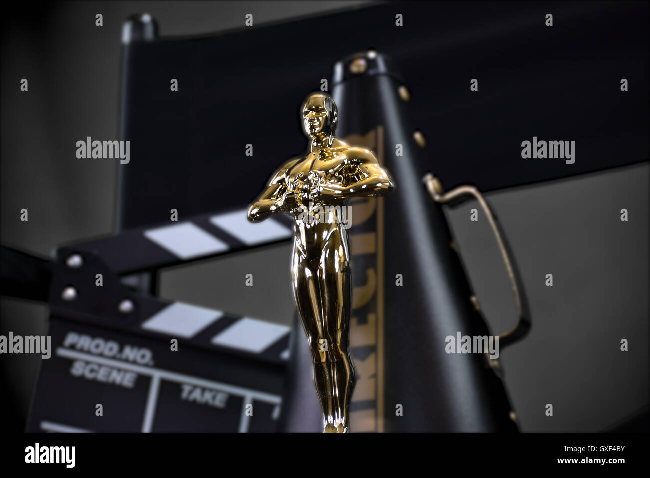 Film Golden Trophy Banque D'Images