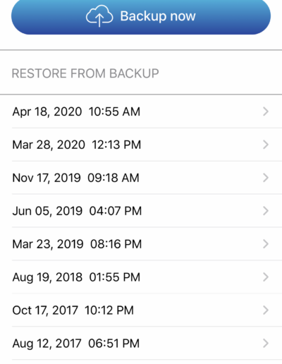 iCloud Backup